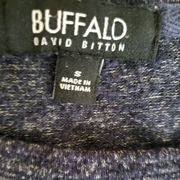 Buffalo David Bitton Men's Navy Blue Long Sleeve Light Weight Top - Picture 3 of 3